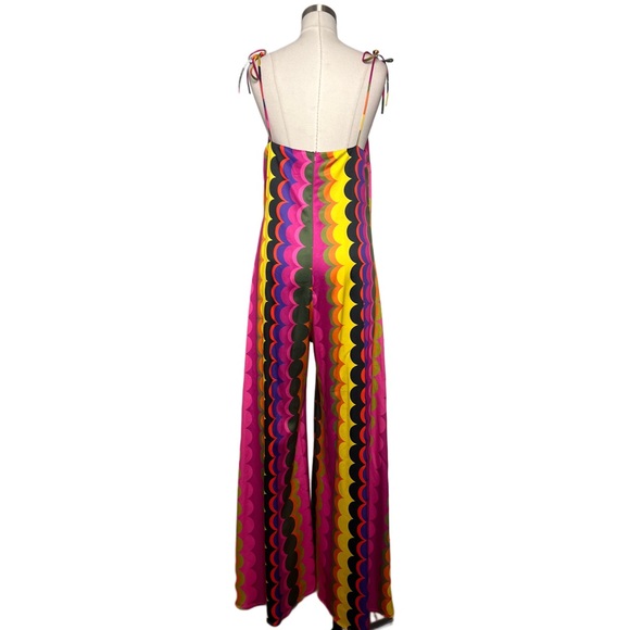 NEVER FULLY DRESSED Marble Arch Wide Leg Jumpsuit In Multi - Picture 5 of 8